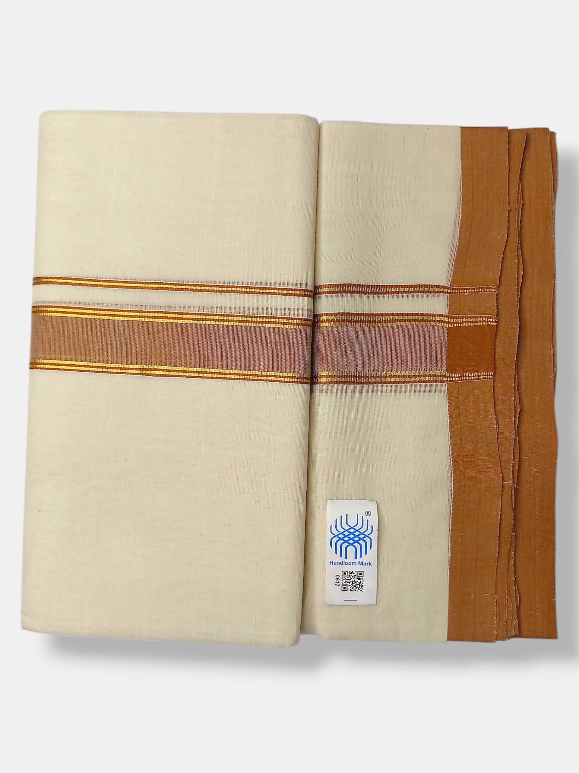 Kerala Balaramapuram Pure Cotton Handloom Mundu/Dhoti