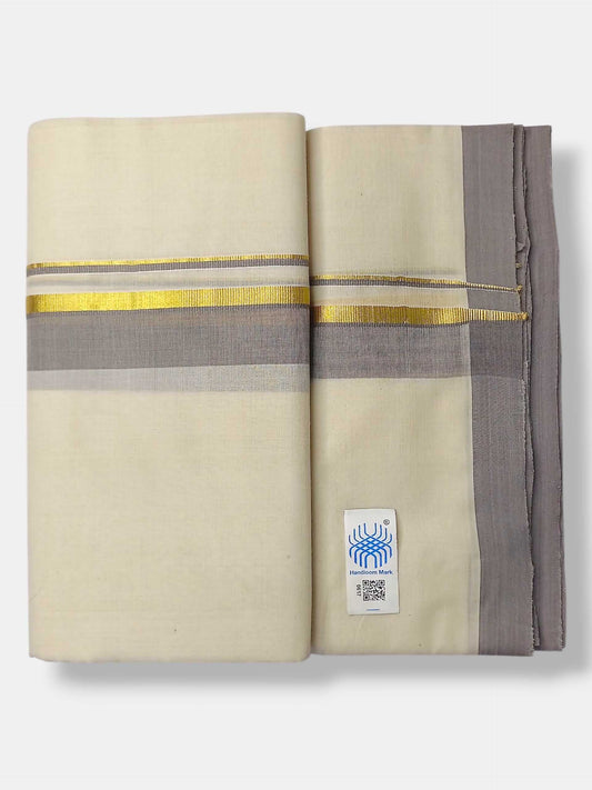 Kerala Balaramapuram Pure Cotton Handloom Mundu/Dhoti
