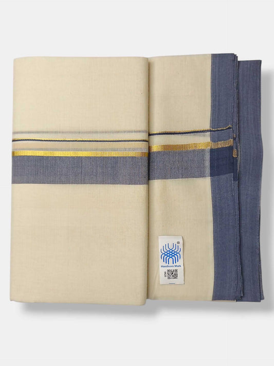 Kerala Balaramapuram Pure Cotton Handloom Mundu/Dhoti