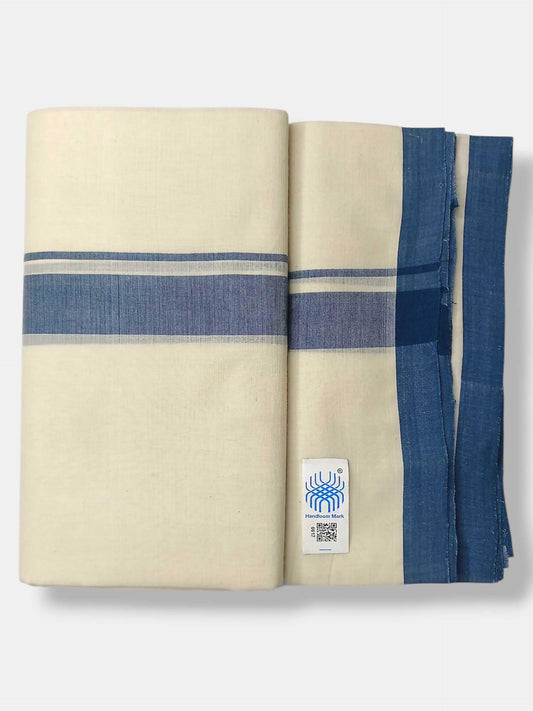 Kerala Balaramapuram Pure Cotton Handloom Mundu/Dhoti