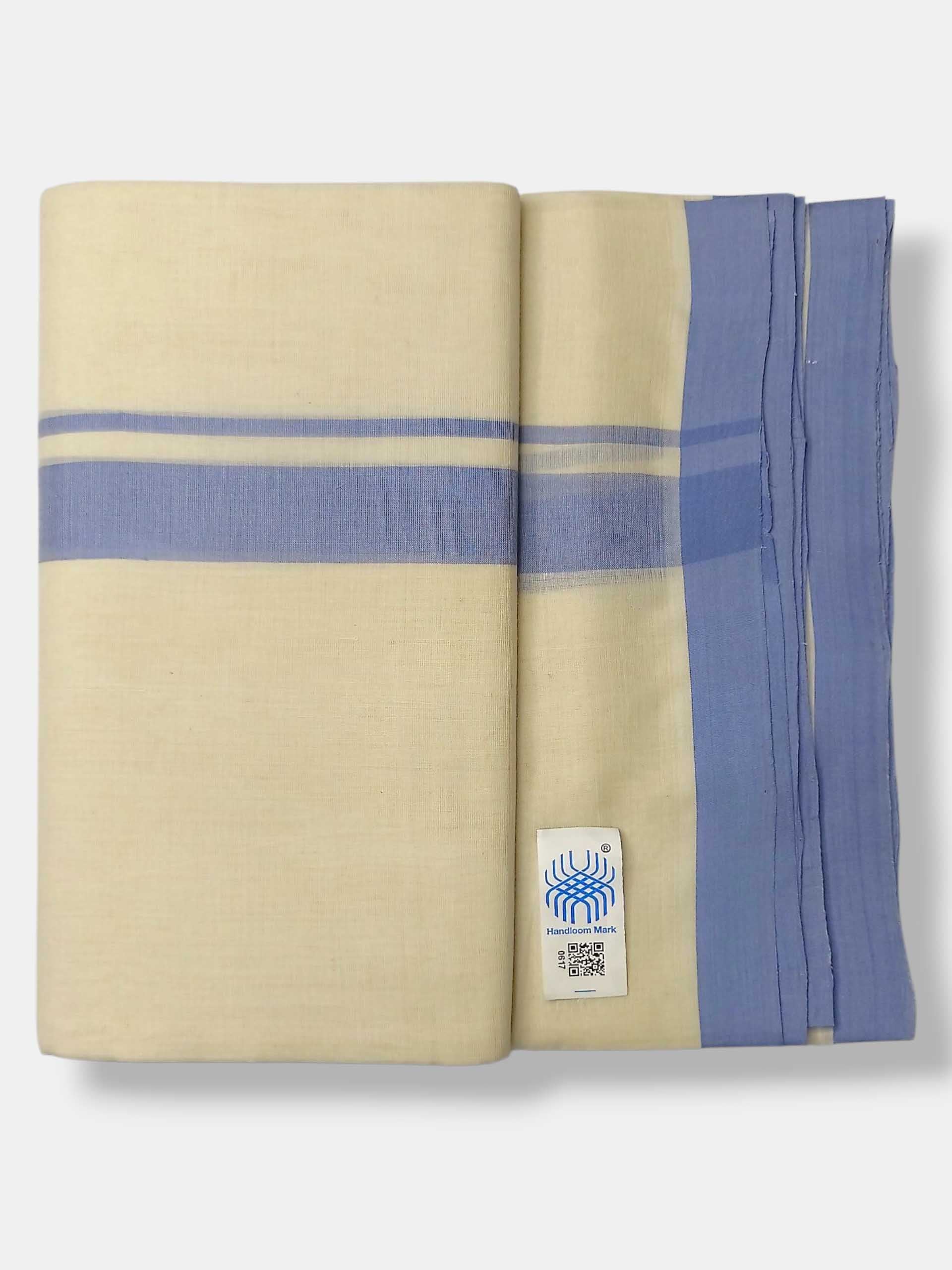 Kerala Balaramapuram Pure Cotton Handloom Mundu/Dhoti