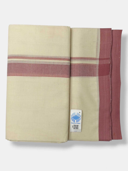 Kerala Balaramapuram Pure Cotton Handloom Mundu/Dhoti