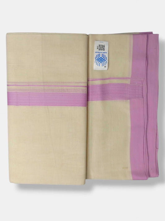 Kerala Balaramapuram Pure Cotton Handloom Mundu/Dhoti