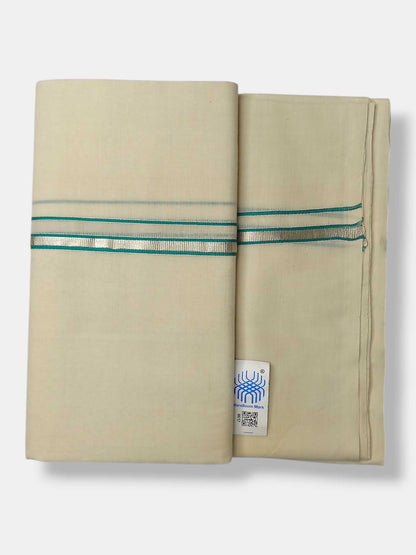 Kerala Balaramapuram Pure Cotton Handloom Mundu/Dhoti