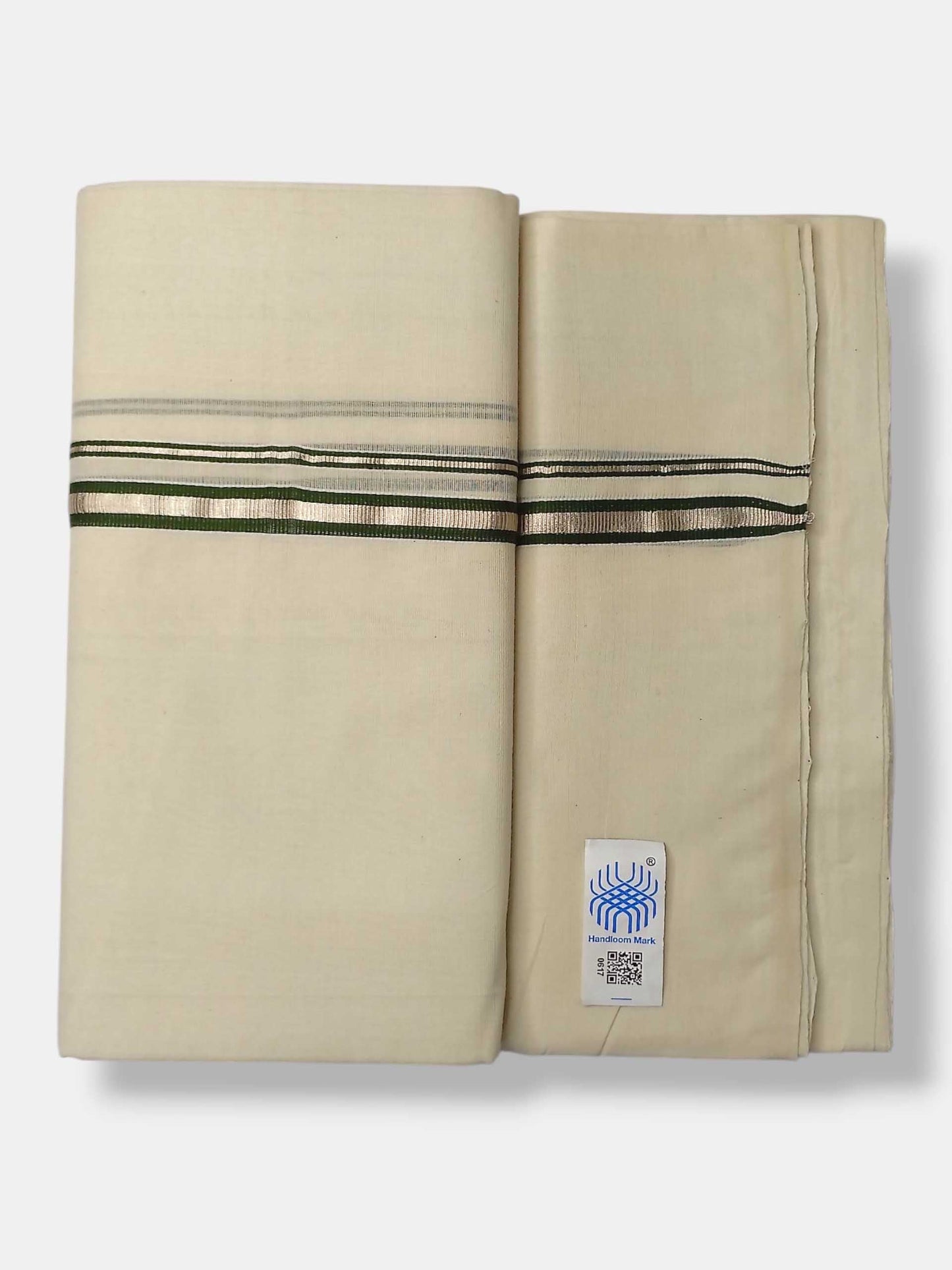 Kerala Balaramapuram Pure Cotton Handloom Mundu/Dhoti