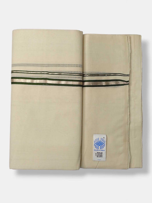 Kerala Balaramapuram Pure Cotton Handloom Mundu/Dhoti