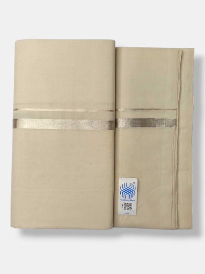 Kerala Balaramapuram Pure Cotton Handloom Mundu/Dhoti