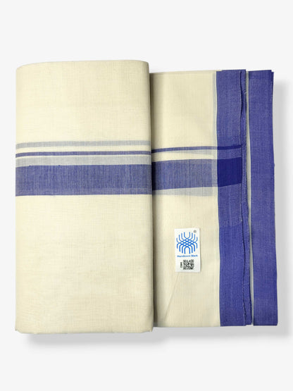Kerala Balaramapuram Pure Cotton Handloom Mundu/Dhoti