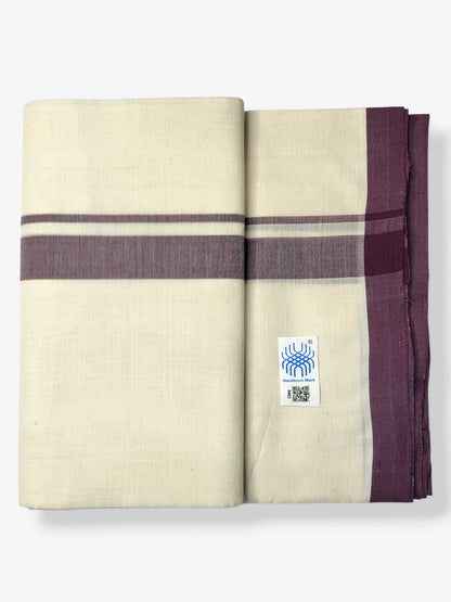Kerala Balaramapuram Pure Cotton Handloom Mundu/Dhoti