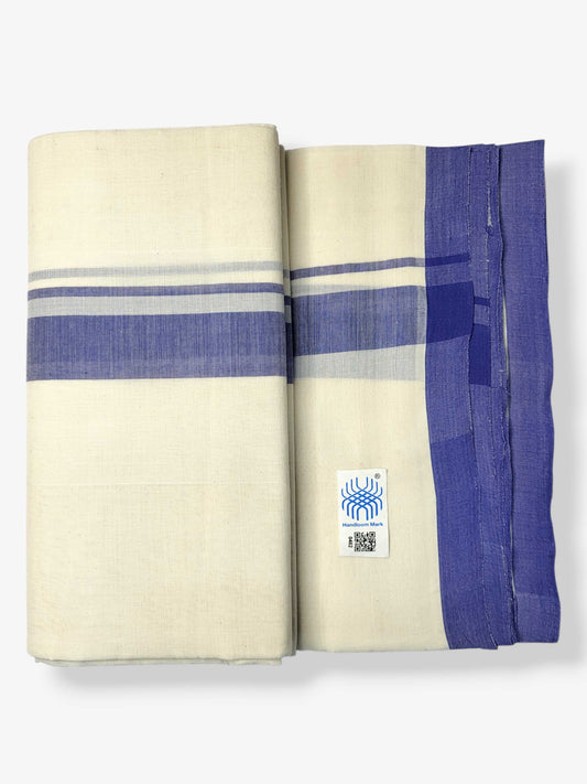 Kerala Balaramapuram Pure Cotton Handloom Mundu/Dhoti