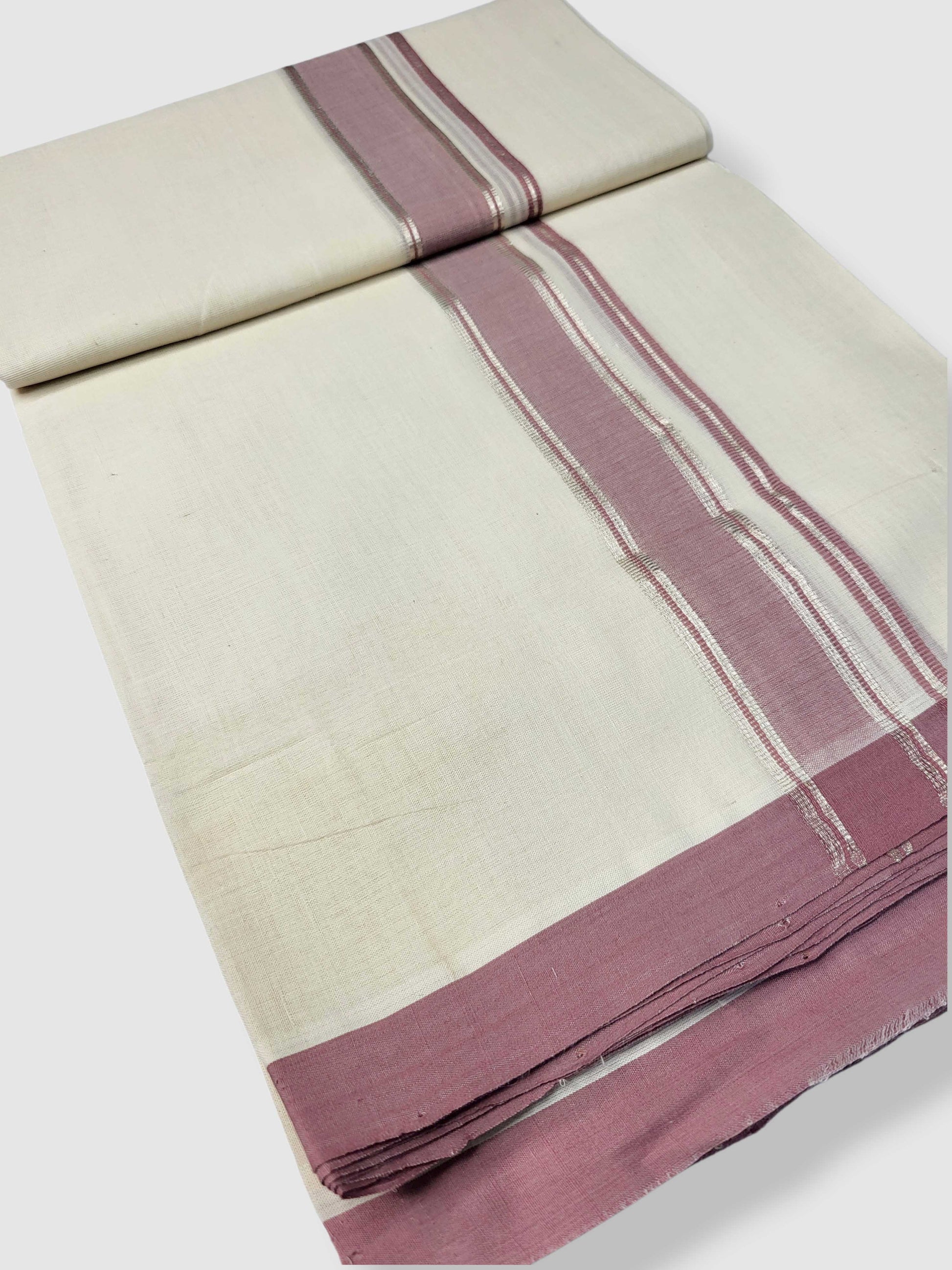 Kerala Balaramapuram Pure Cotton Handloom Mundu/Dhoti
