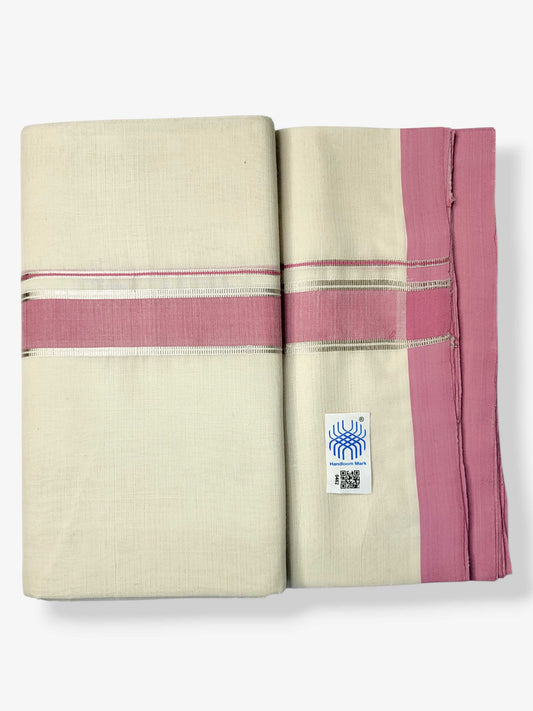 Kerala Balaramapuram Pure Cotton Handloom Mundu/Dhoti