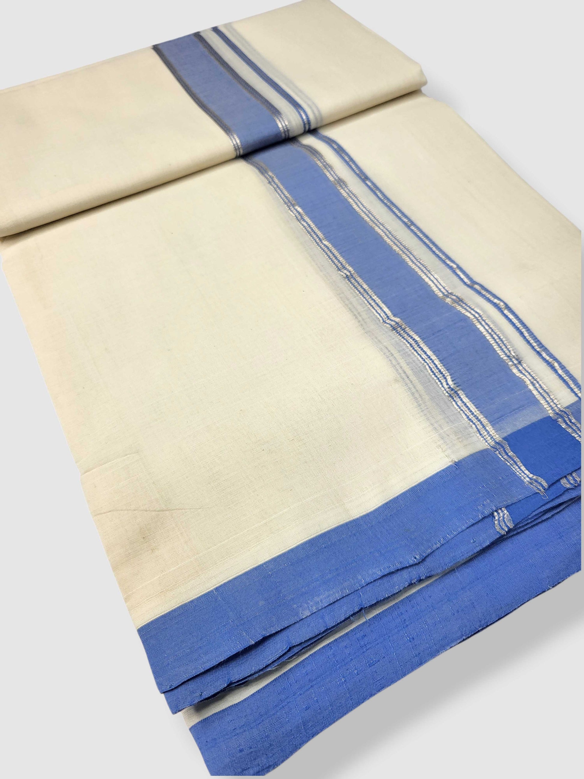Kerala Balaramapuram Pure Cotton Handloom Mundu/Dhoti
