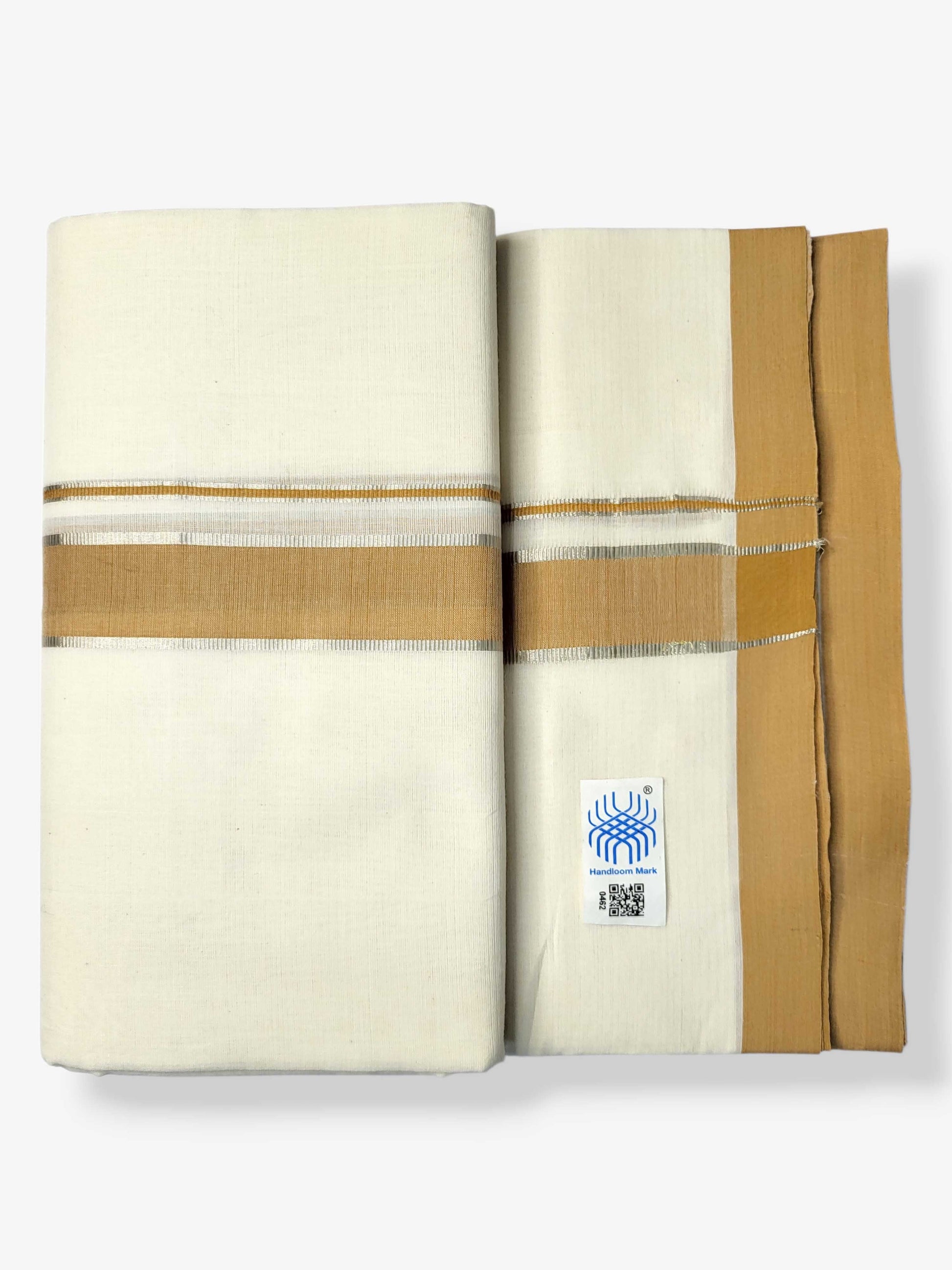 Kerala Balaramapuram Pure Cotton Handloom Mundu/Dhoti