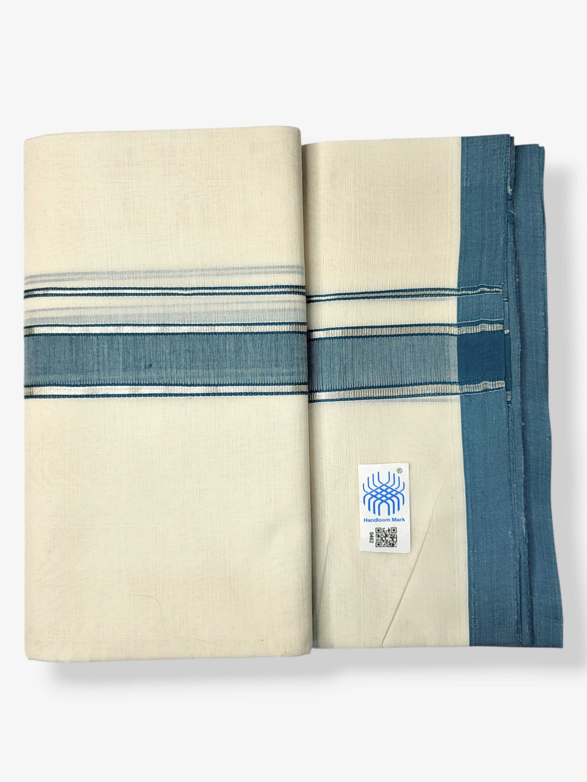 Kerala Balaramapuram Pure Cotton Handloom Mundu/Dhoti