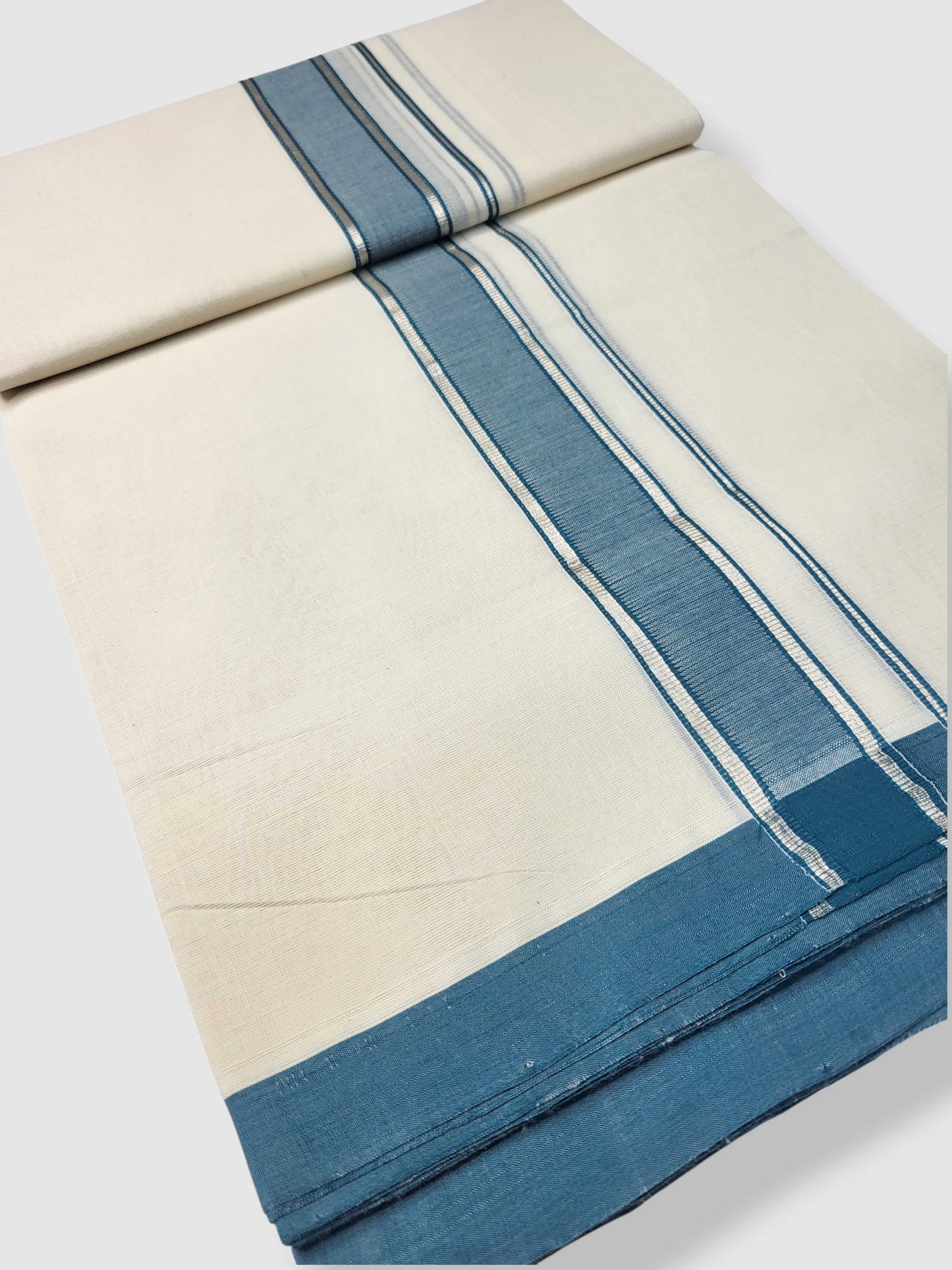 Kerala Balaramapuram Pure Cotton Handloom Mundu/Dhoti