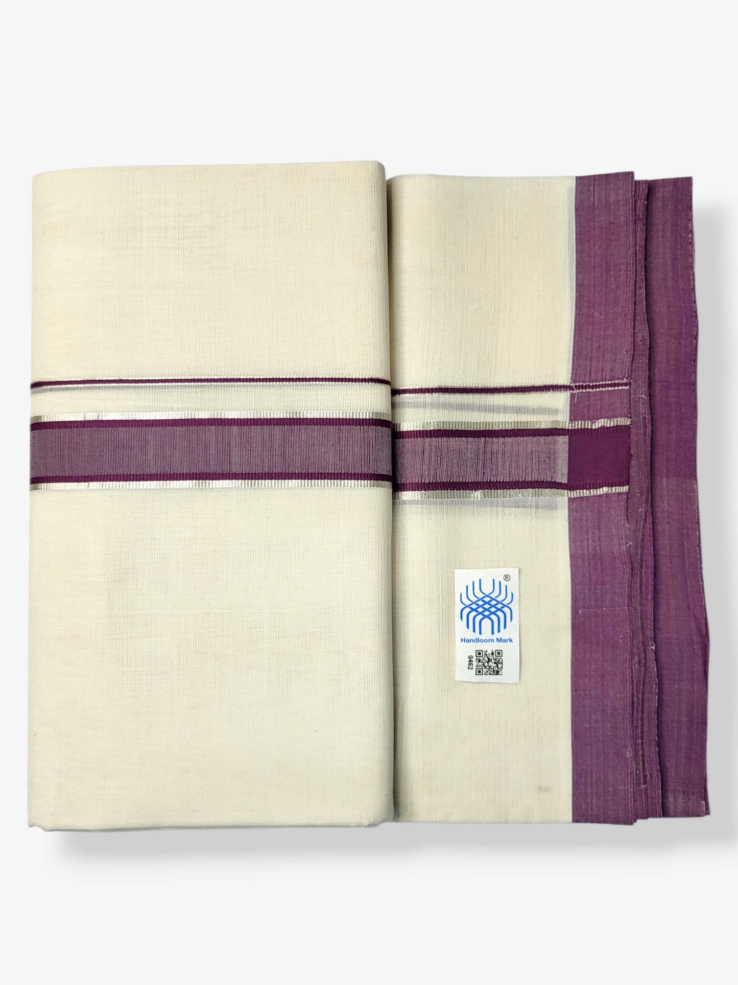 Kerala Balaramapuram Pure Cotton Handloom Mundu/Dhoti