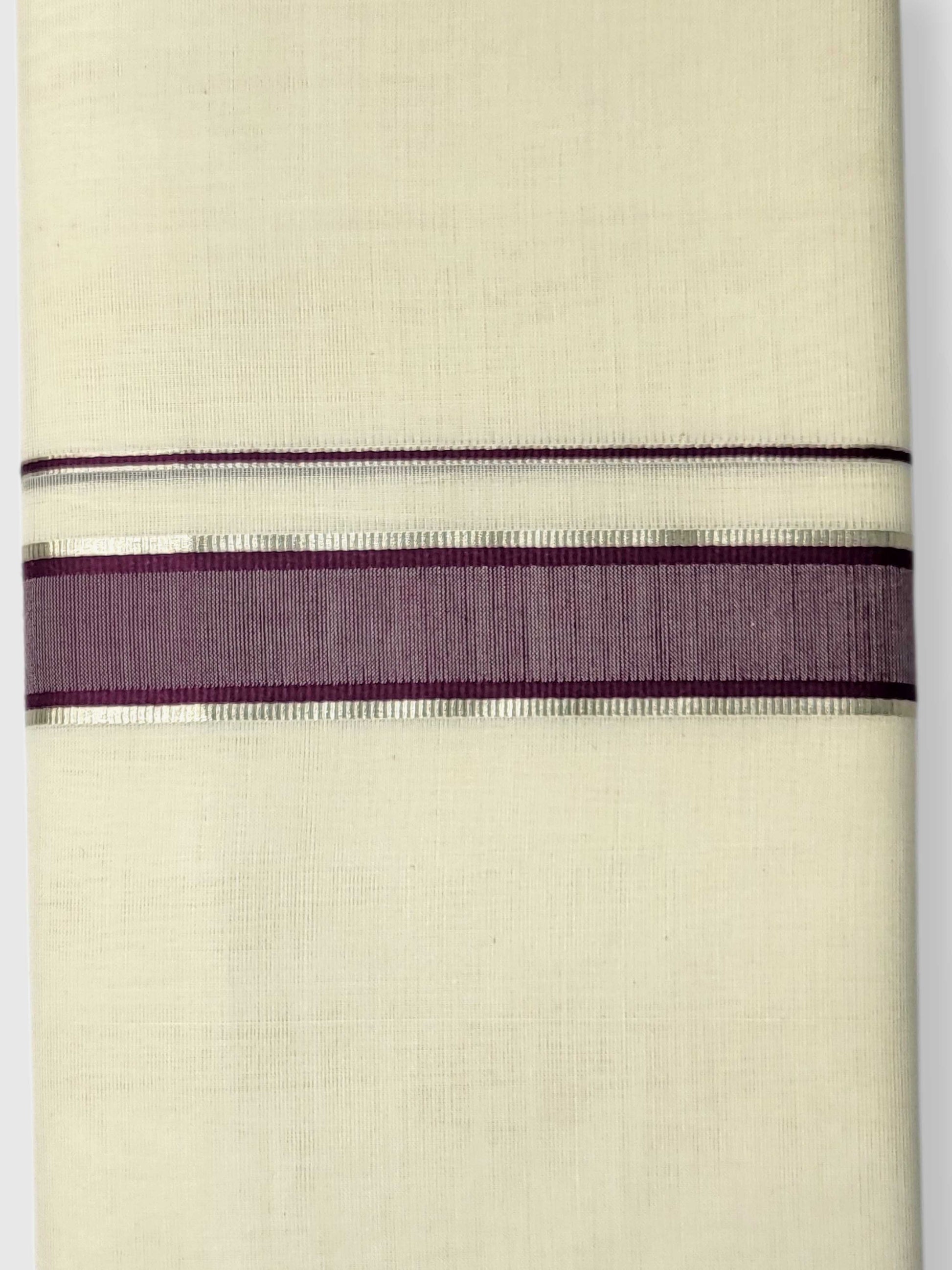 Kerala Balaramapuram Pure Cotton Handloom Mundu/Dhoti