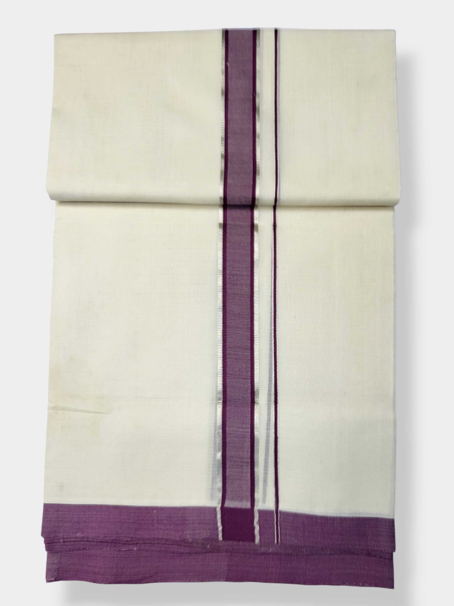 Kerala Balaramapuram Pure Cotton Handloom Mundu/Dhoti