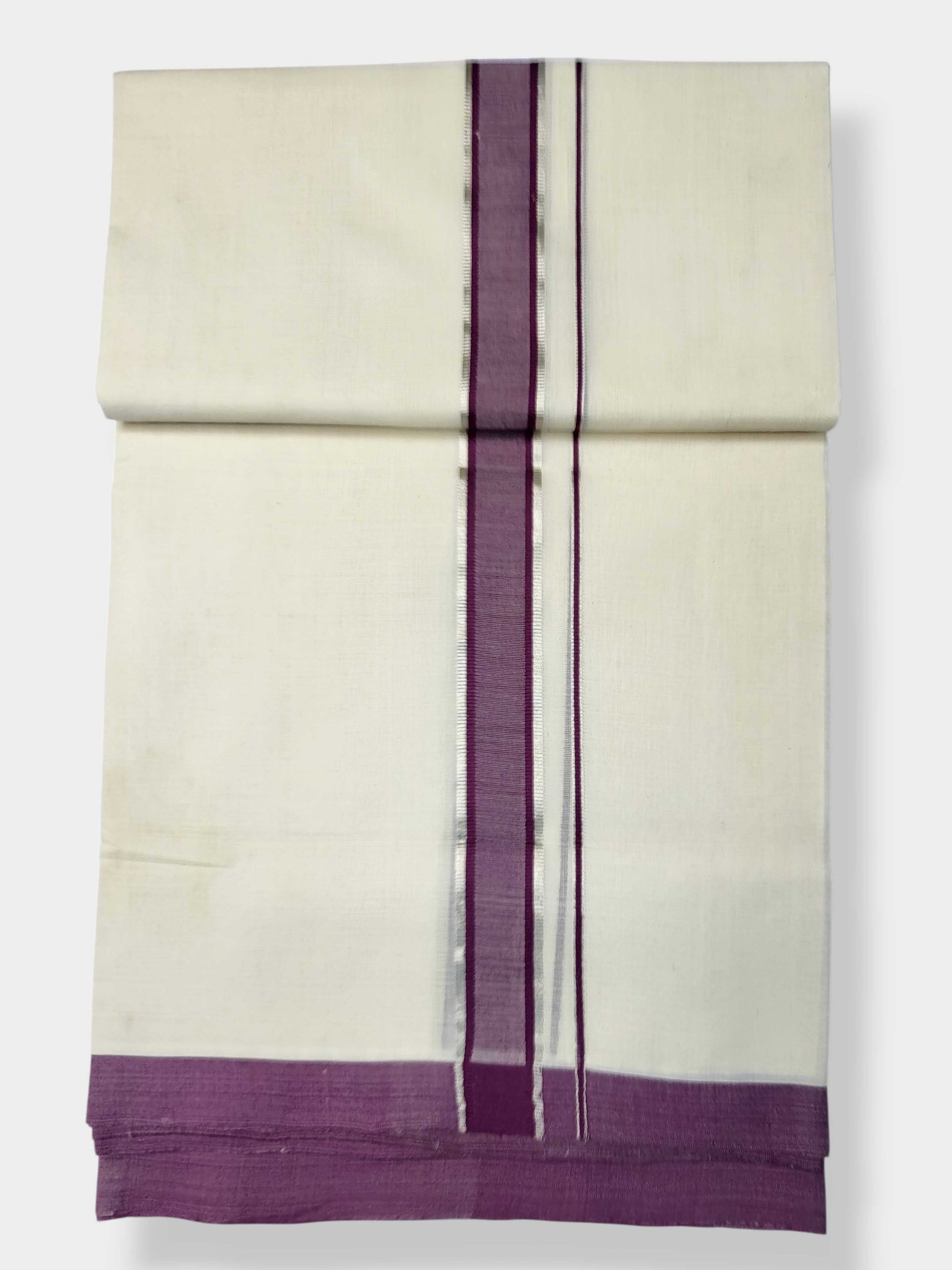 Kerala Balaramapuram Pure Cotton Handloom Mundu/Dhoti