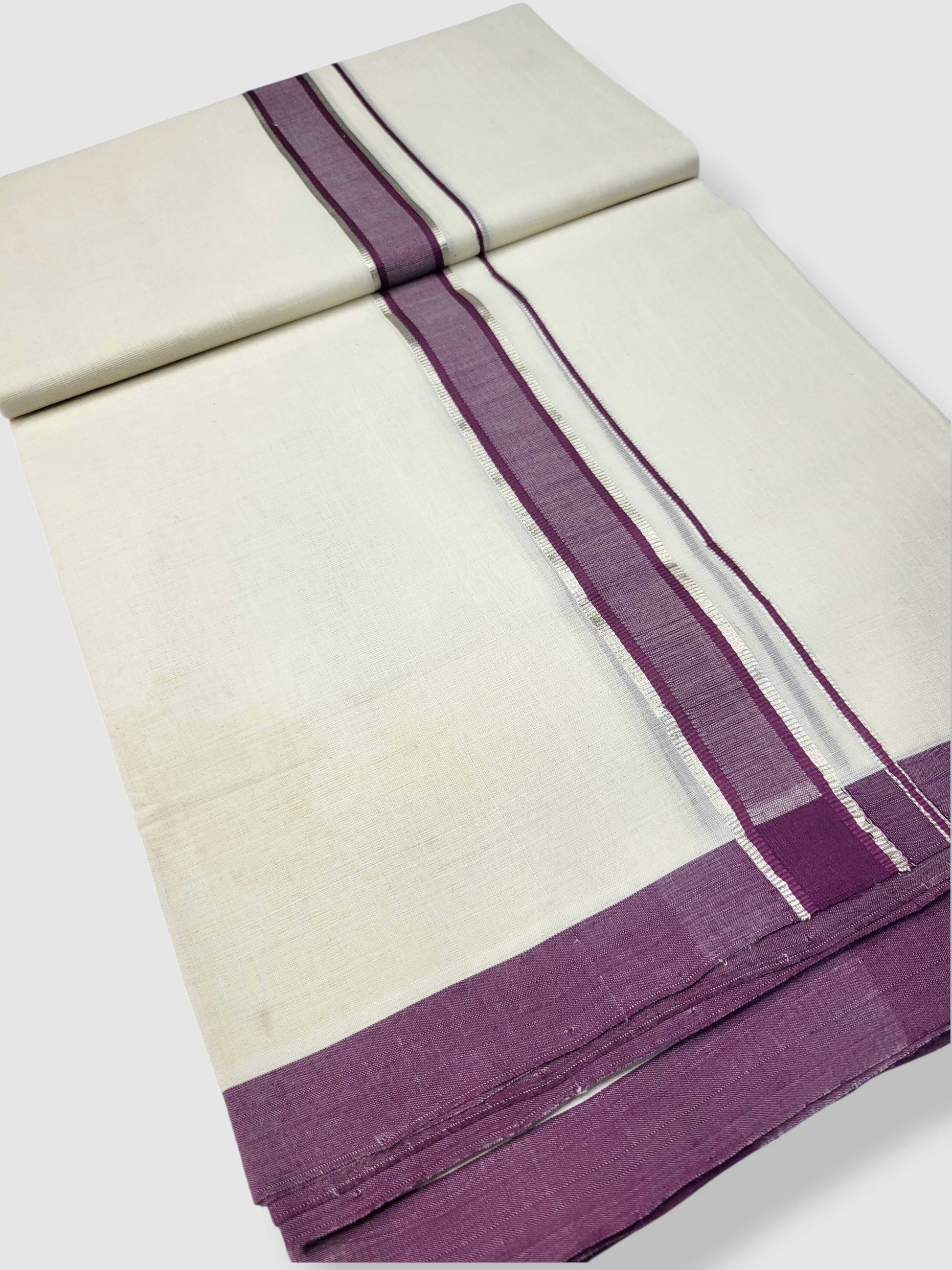 Kerala Balaramapuram Pure Cotton Handloom Mundu/Dhoti