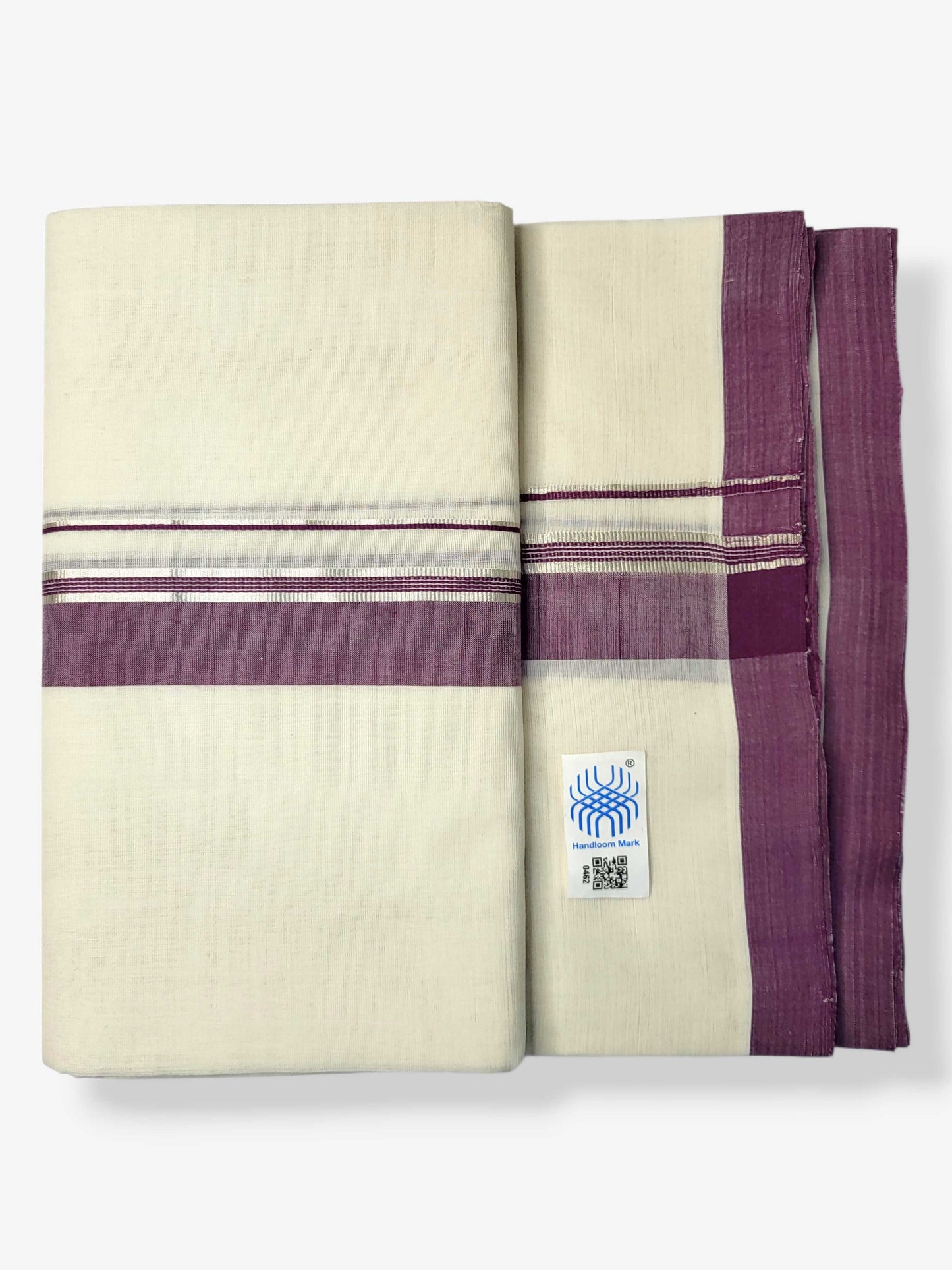 Kerala Balaramapuram Pure Cotton Handloom Mundu/Dhoti