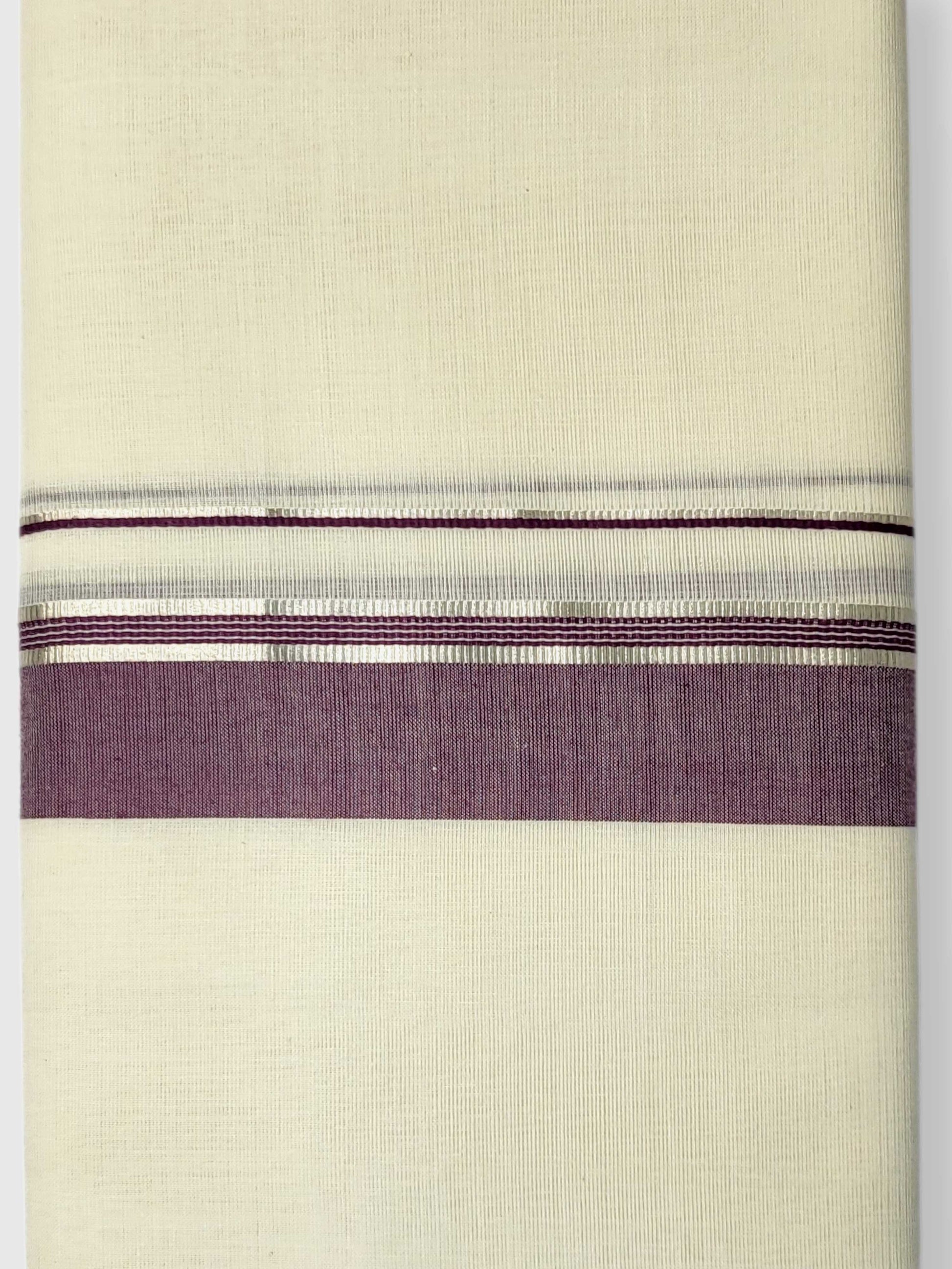 Kerala Balaramapuram Pure Cotton Handloom Mundu/Dhoti