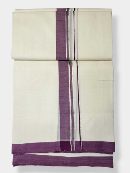 Kerala Balaramapuram Pure Cotton Handloom Mundu/Dhoti