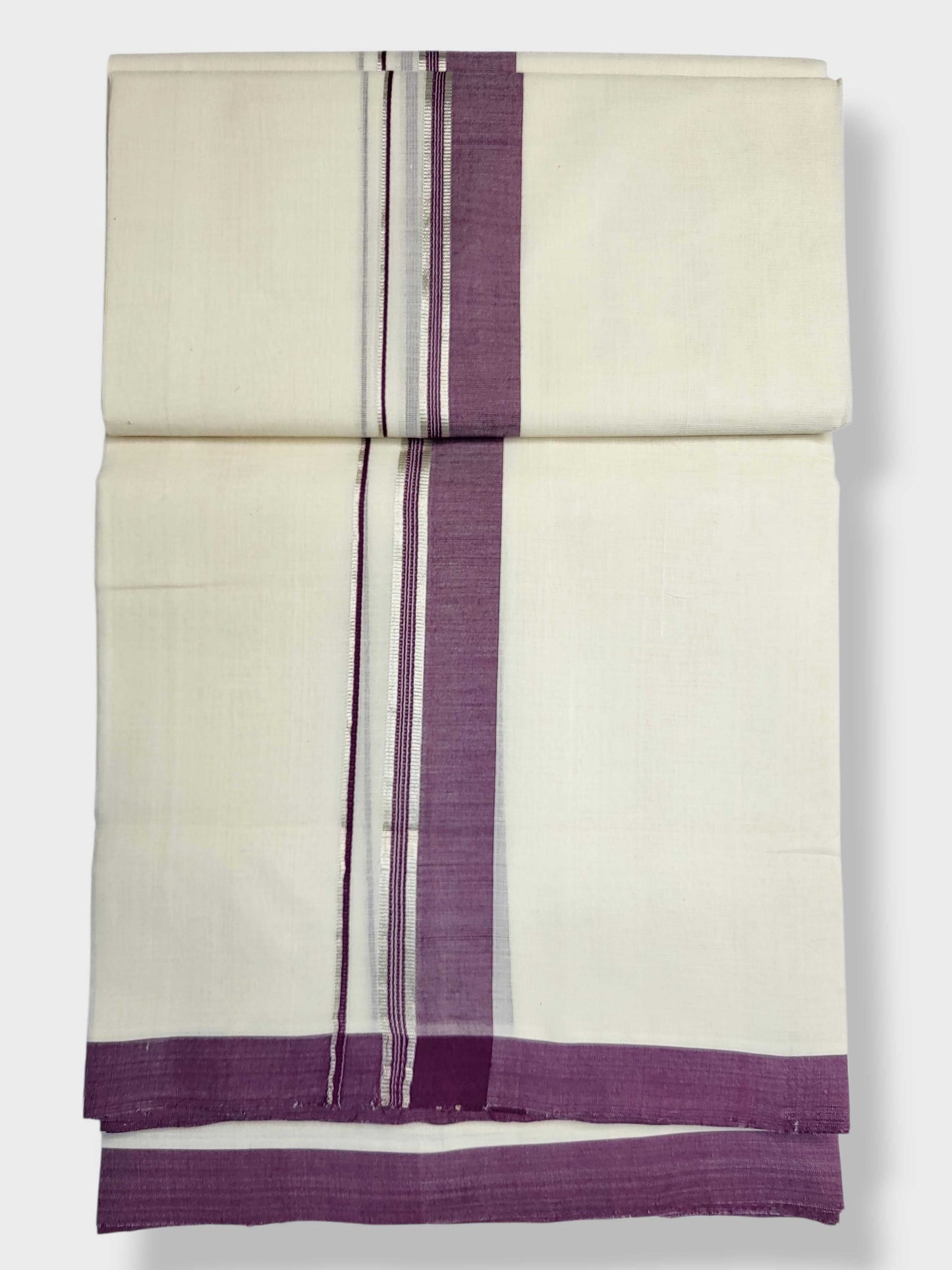Kerala Balaramapuram Pure Cotton Handloom Mundu/Dhoti