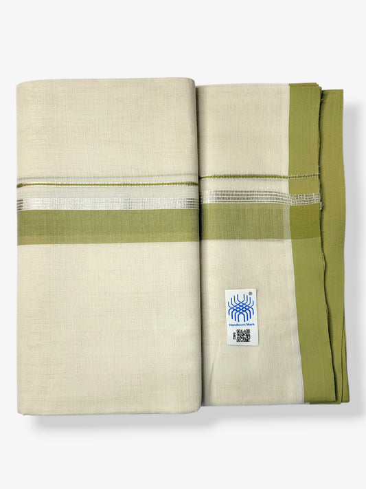 Kerala Balaramapuram Pure Cotton Handloom Mundu/Dhoti