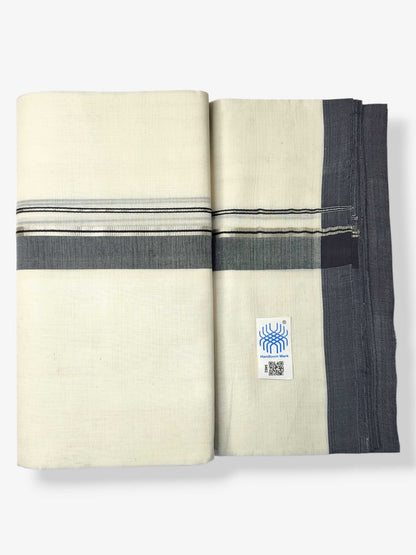 Kerala Balaramapuram Pure Cotton Handloom Mundu/Dhoti