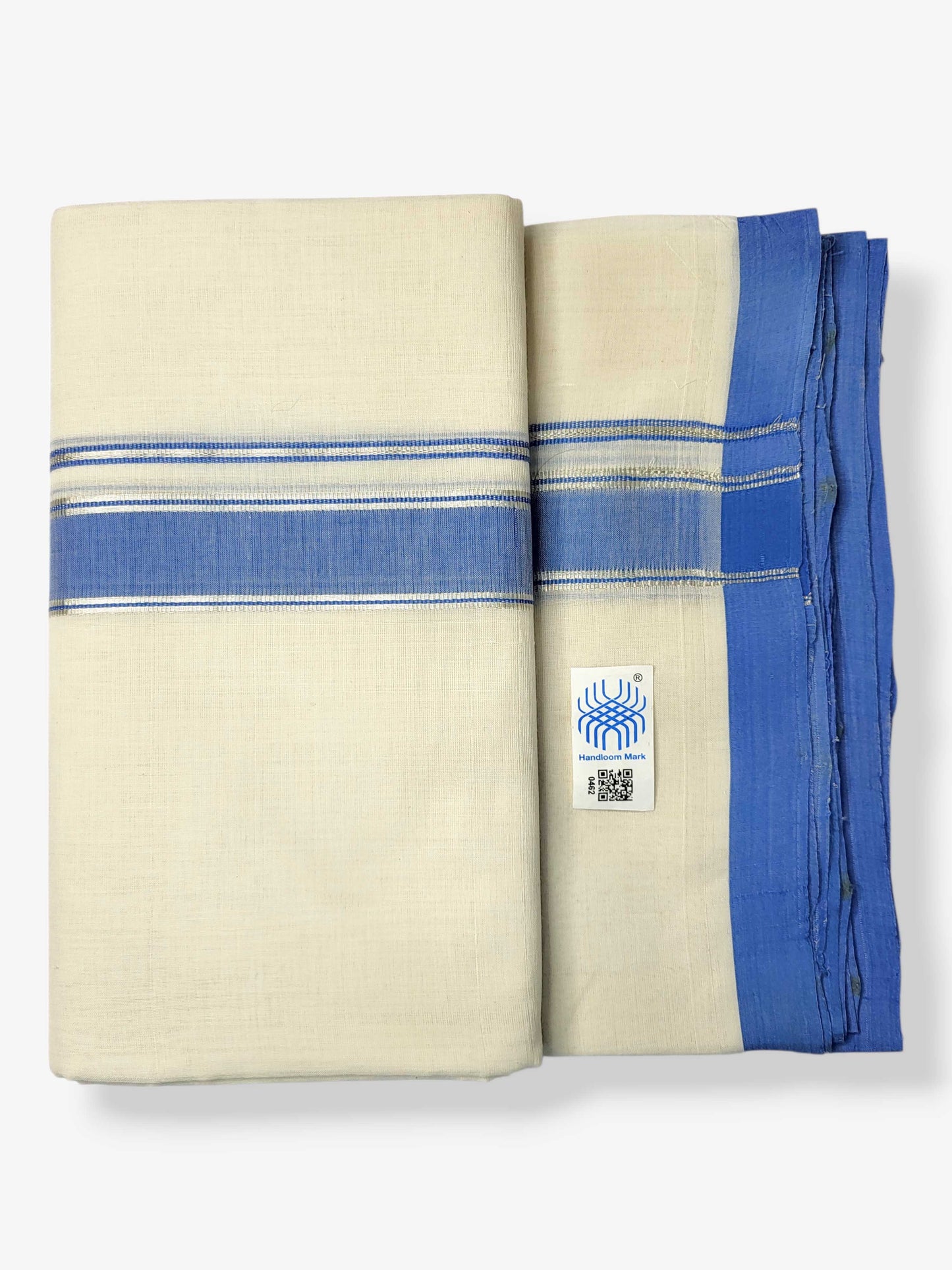 Kerala Balaramapuram Pure Cotton Handloom Mundu/Dhoti