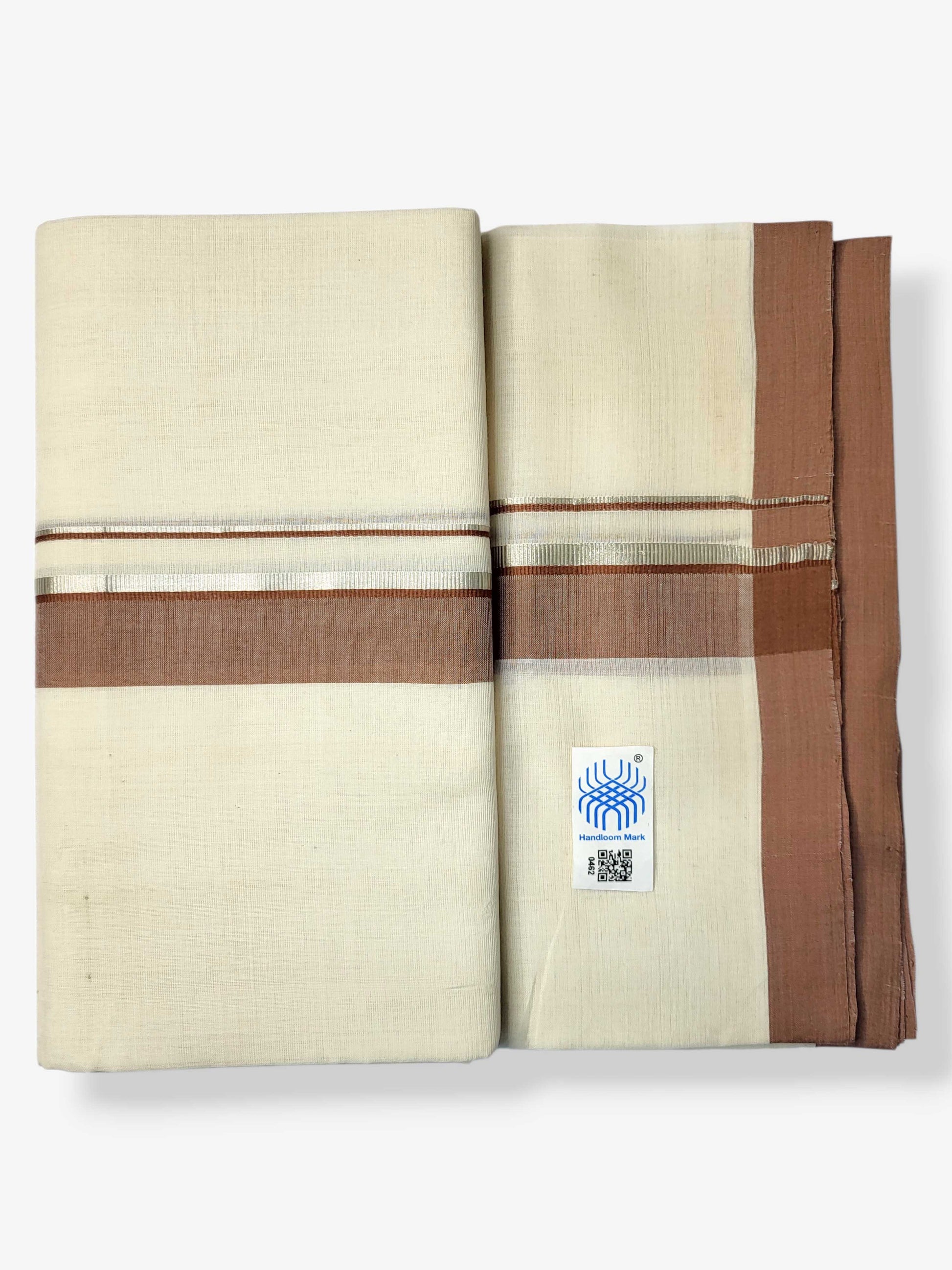 Kerala Balaramapuram Pure Cotton Handloom Mundu/Dhoti