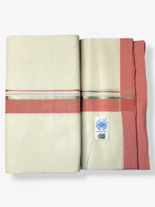 Kerala Balaramapuram Pure Cotton Handloom Mundu/Dhoti