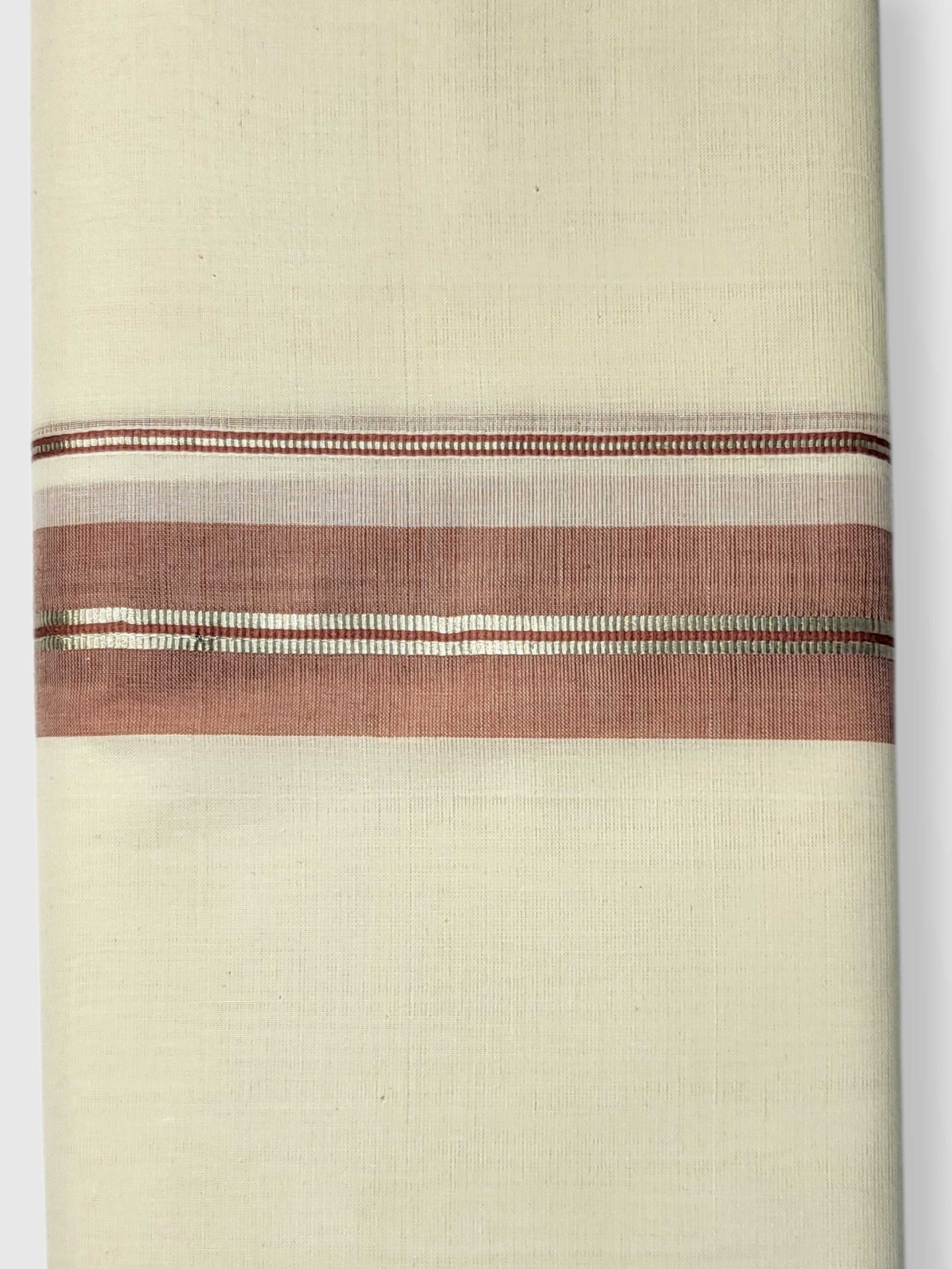 Kerala Balaramapuram Pure Cotton Handloom Mundu/Dhoti