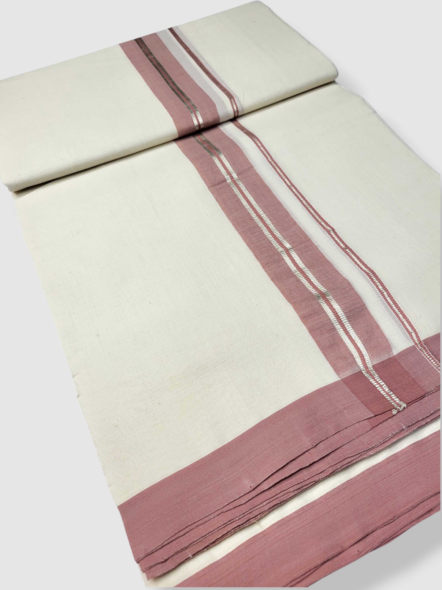 Kerala Balaramapuram Pure Cotton Handloom Mundu/Dhoti