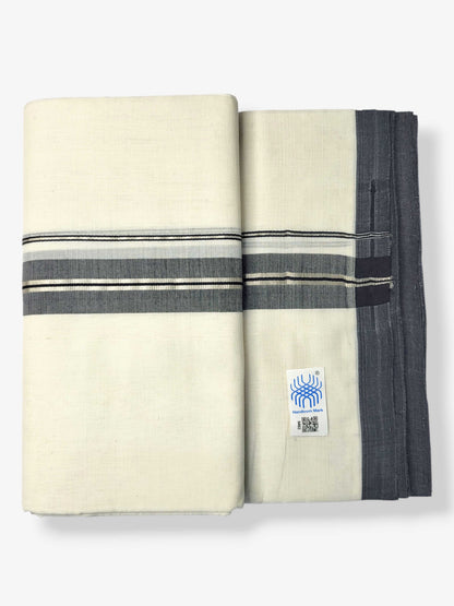 Kerala Balaramapuram Pure Cotton Handloom Mundu/Dhoti