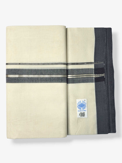 Kerala Balaramapuram Pure Cotton Handloom Mundu/Dhoti