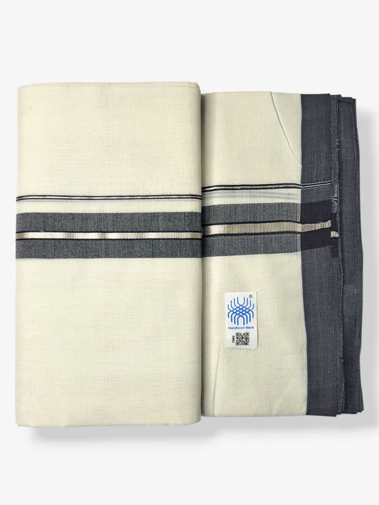 Kerala Balaramapuram Pure Cotton Handloom Mundu/Dhoti