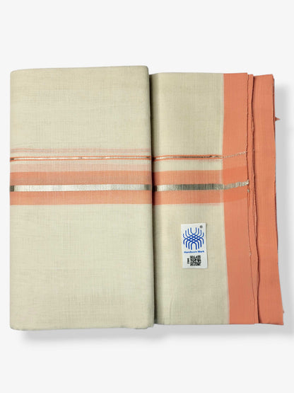 Kerala Balaramapuram Pure Cotton Handloom Mundu/Dhoti