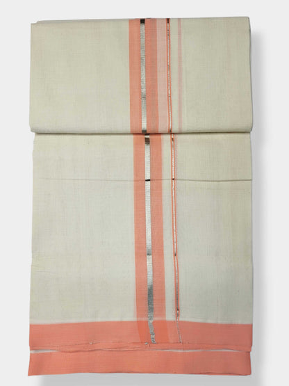 Kerala Balaramapuram Pure Cotton Handloom Mundu/Dhoti