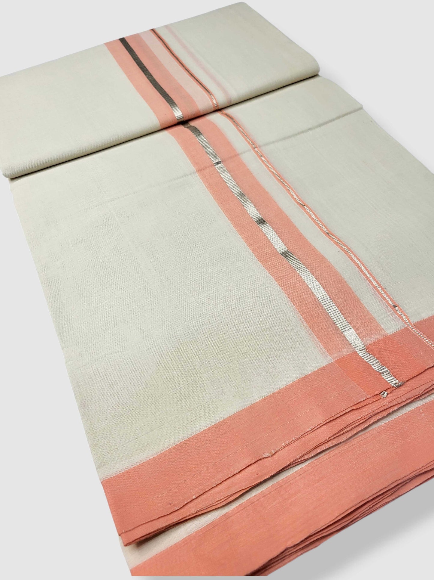 Kerala Balaramapuram Pure Cotton Handloom Mundu/Dhoti