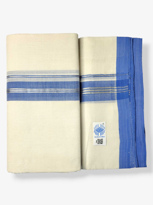 Kerala Balaramapuram Pure Cotton Handloom Mundu/Dhoti