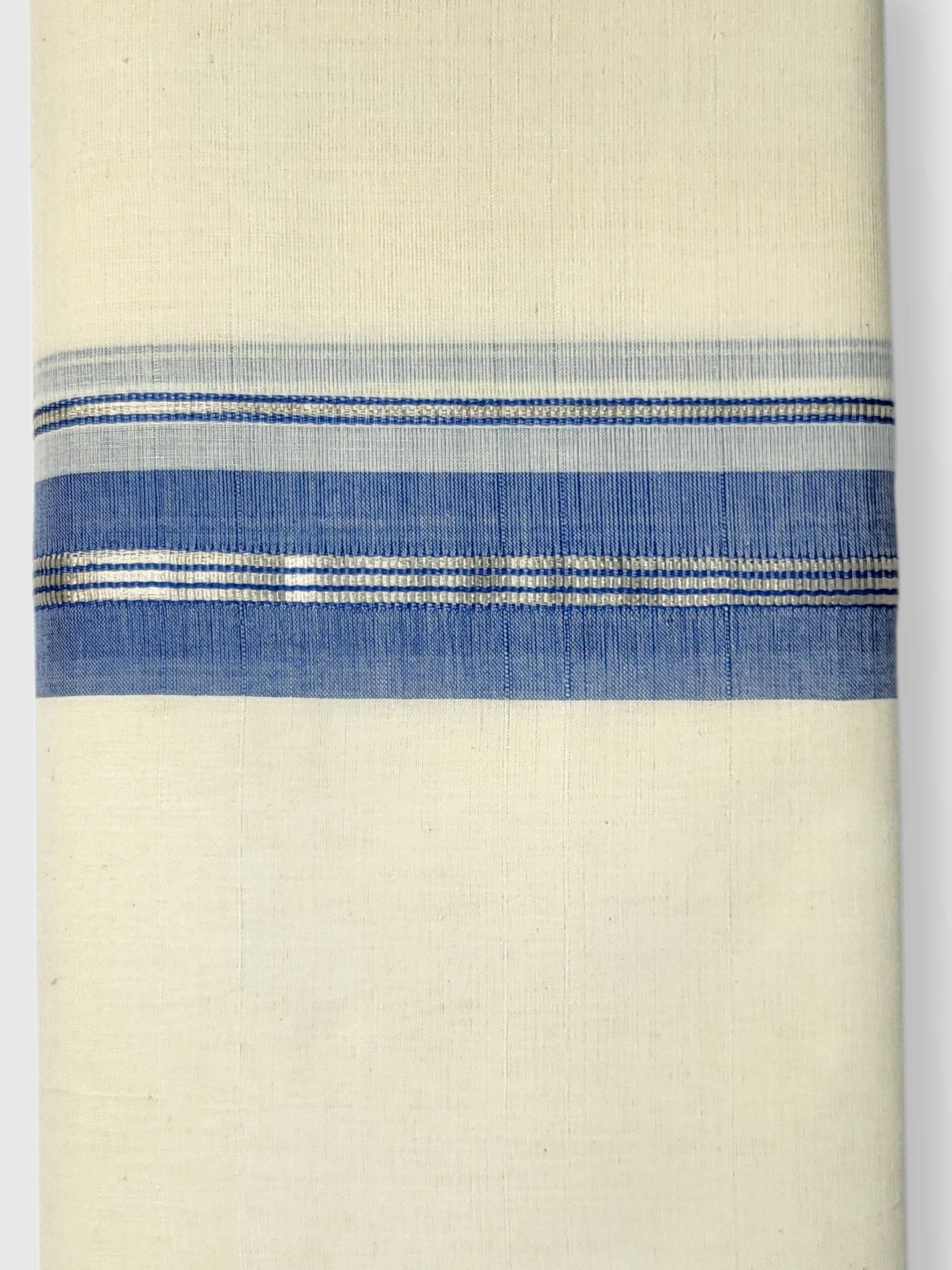 Kerala Balaramapuram Pure Cotton Handloom Mundu/Dhoti