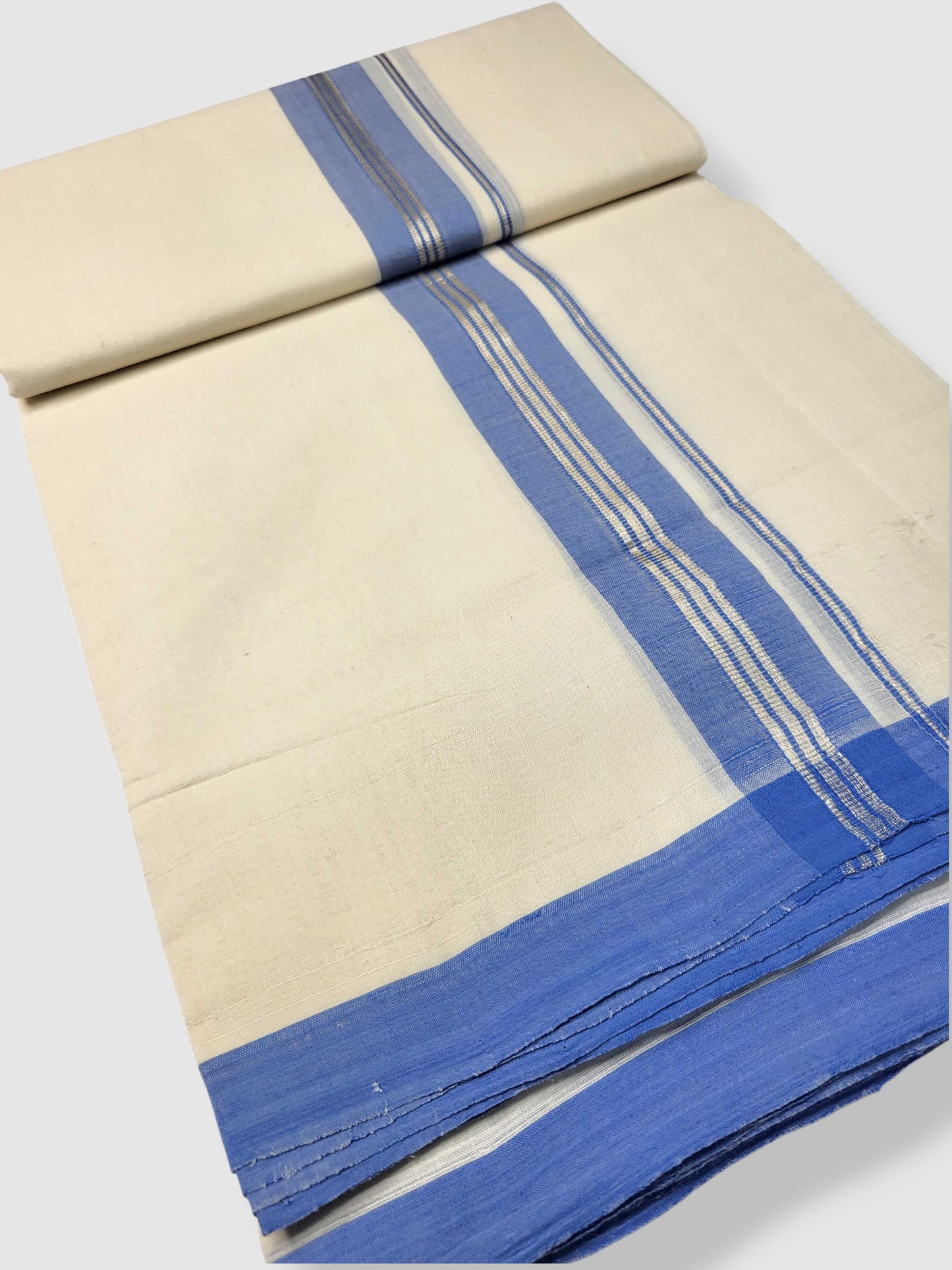Kerala Balaramapuram Pure Cotton Handloom Mundu/Dhoti