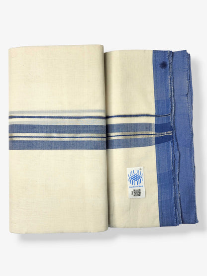 Kerala Balaramapuram Pure Cotton Handloom Mundu/Dhoti