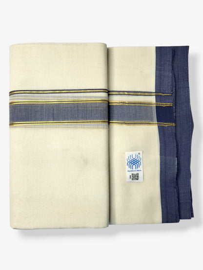 Kerala Balaramapuram Pure Cotton Handloom Mundu/Dhoti