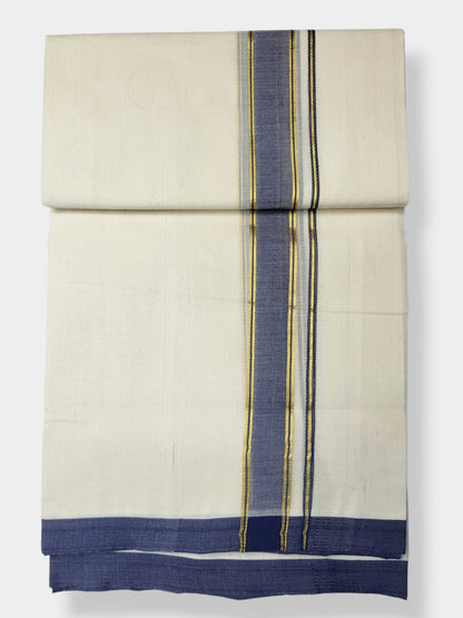 Kerala Balaramapuram Pure Cotton Handloom Mundu/Dhoti