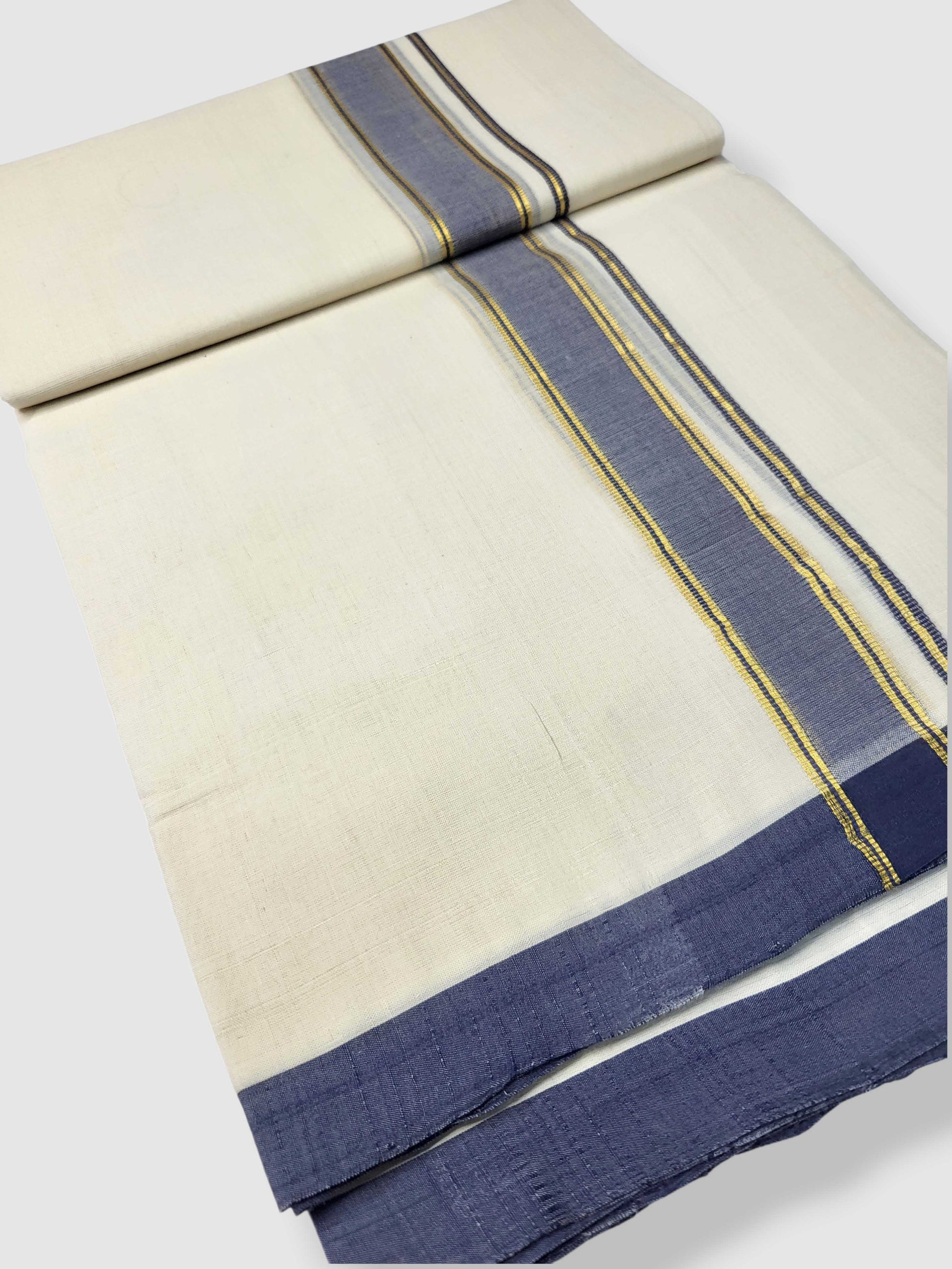 Kerala Balaramapuram Pure Cotton Handloom Mundu/Dhoti