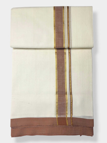 Kerala Balaramapuram Pure Cotton Handloom Mundu/Dhoti